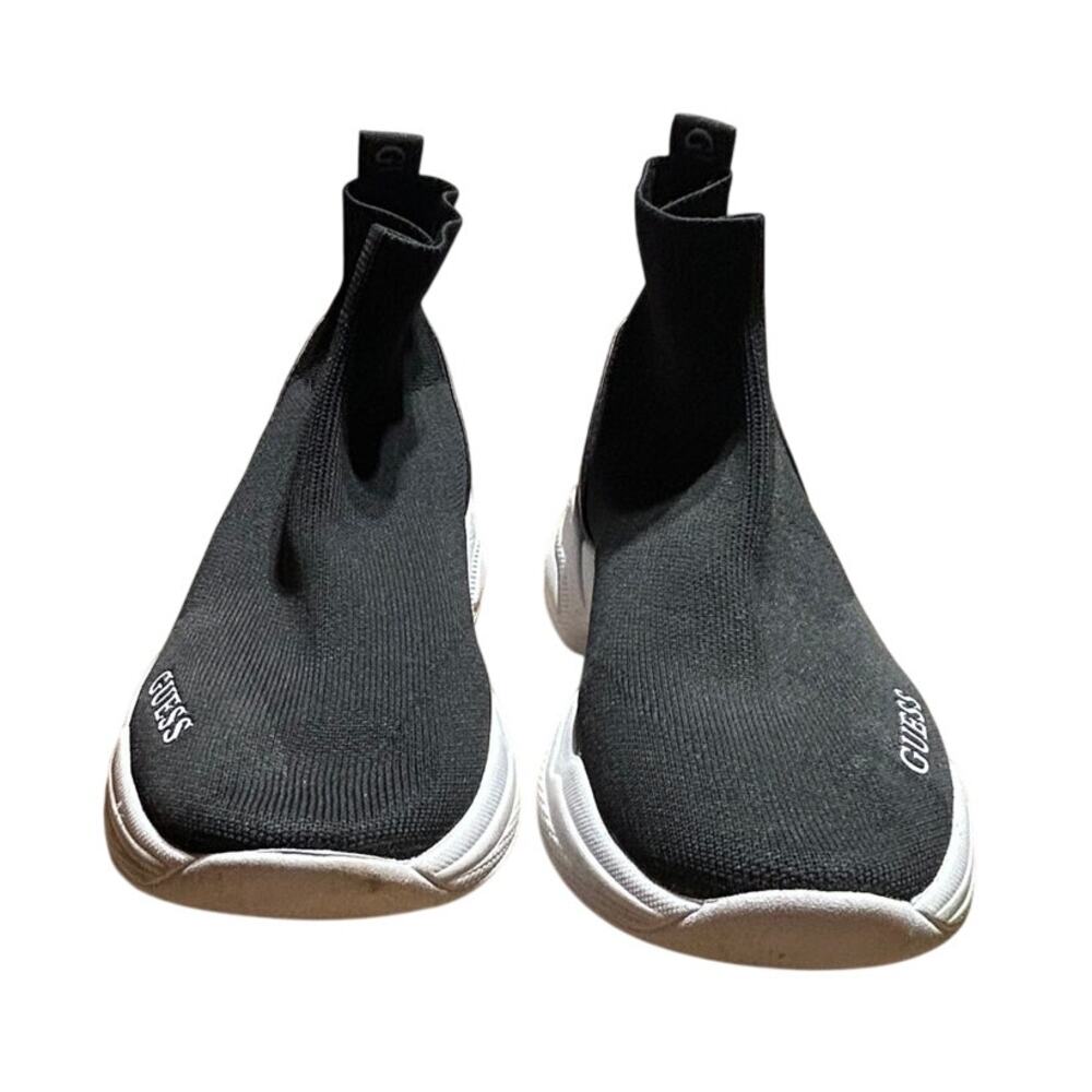 Guess black sock sneakers w/white sole size 8.5 - Picture 3 of 8